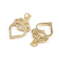 Messing micro pave klare zirkonia anhänger&nbsp;ZIRC-I367-14G-02
