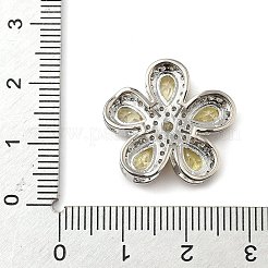 Liens multibrins en forme de fleur à 5 pétale avec pavé de zircone cubique en laiton&nbsp;KK-I276-30P-01