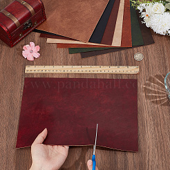 8 feuille de cuir PU bicolore&nbsp;DIY-CL0002-51