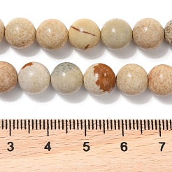 Natürliches Bild Jaspis Perlen Stränge&nbsp;G-G184-A03-01