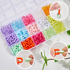 480pcs 15 Farben Acrylverbindungsringe&nbsp;MACR-SP0001-52A