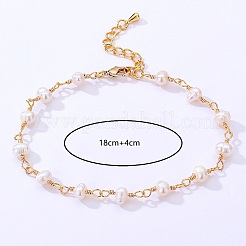 Eleganti bracciali con maglie di perle d'acqua dolce naturali per le donne&nbsp;HV6788