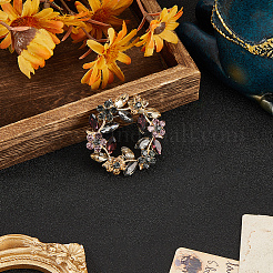 1 pin de solapa de aleación con rhinestone&nbsp;JEWB-CP0001-44