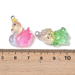 Pendentifs animaux en résine transparente&nbsp;RESI-B035-03