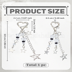 1 pendentif décoratif en résine et alliage en forme d'étoile&nbsp;HJEW-LP0002-85