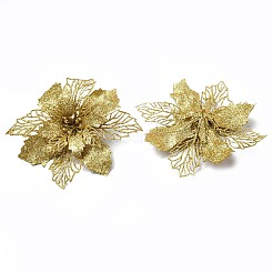 Fiore artificiale glitterato in plastica&nbsp;HJEW-R124-03