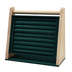 Terciopelo con expositores de joyería de madera.&nbsp;NDIS-F004-04B