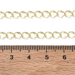 Colliers à maillons torsadés en laiton de 4 mm pour femmes&nbsp;KK-CBA4FD4-13G