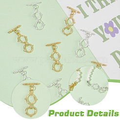 2 fermaglio a barilotto in ottone colorato&nbsp;KK-BC0013-94