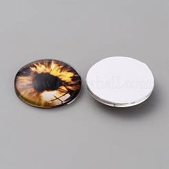 Cabochons di vetro&nbsp;LS-GLAA-WH0033-75G-07
