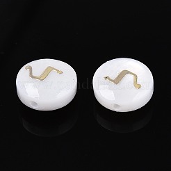 Perles de coquillages naturels d'eau douce&nbsp;BSHE-ZX007-03G