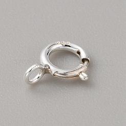 925 Sterling Silber Federring Verschlüsse&nbsp;STER-WH0008-16A-S