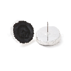 Natürliche gefärbte Quarz-Ohrstecker&nbsp;EJEW-P166-C04