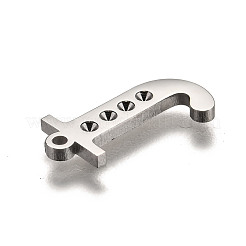 Pendentif lettre en acier inoxydable 304 résistant au ternissement&nbsp;STAS-Y006-61P-J