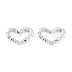 Anelli a molla in argento sterling placcati in rodio anti-ossidazione 925&nbsp;STER-K173-25P