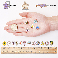 Pendentifs d'émail en alliage&nbsp;FIND-SC0001-14