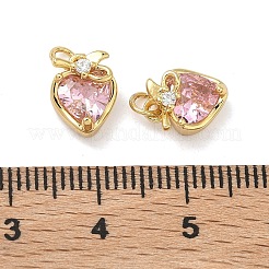 Colgante micropavé cubic zirconia de latón&nbsp;KK-A291-10G