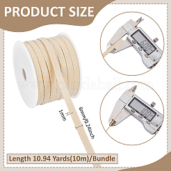 1 Bündel flaches PU-Lederband&nbsp;WL-BC0001-04A