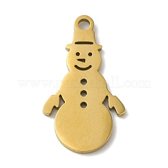 Pendentifs de Noël en acier inoxydable 201&nbsp;LS-STAS-D053-01G