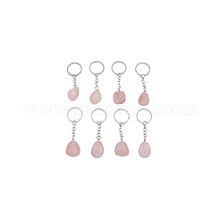 Natürlicher Rosenquarz keychain&nbsp;G-DC0001-24