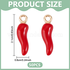 Colgantes de esmalte de aleación 50pcs&nbsp;ENAM-ME0001-02
