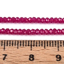 Im Labor gezüchtete Stränge roter Korundperlen&nbsp;G-G106-A45-05