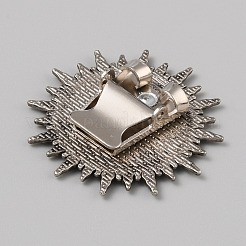 I fermacravatta in stile tibetano in lega di zinco fissano le impostazioni cabochon&nbsp;LS-FIND-WH0260-37K-AS