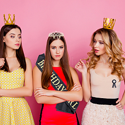 Ensembles de bandoulière couronne d'anniversaire&nbsp;AJEW-WH0162-94