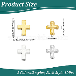 40 pz 4 stili perline in lega&nbsp;FIND-ME0001-19