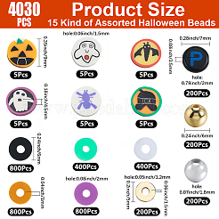 Halloween-Thema DIY handgemachte Polymer Clay & CCB Kunststoff Spacer & ABS Kunststoff & Acryl Perlen Zubehörse Kits&nbsp;DIY-PA0001-08