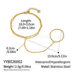 Bracelet-anneau en acier inoxydable 304 à chaîne torsadée&nbsp;MQ9629