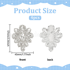 4 strass thermocollant en forme de larme&nbsp;PATC-FG0002-25E