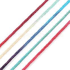 Cordon tressé en nylon teint par segment&nbsp;NWIR-N016-01C