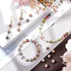 Fili di perline naturali aqua jasper&nbsp;G-AR0001-70