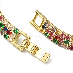Braccialetti tennis con zirconi cubici per regalo donna ragazza&nbsp;BJEW-F450-04G