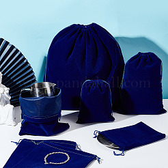 12 Stück 3 Stile Samt-Geschenkbeutel mit Kordelzug für Schmuck&nbsp;TP-GA0001-01