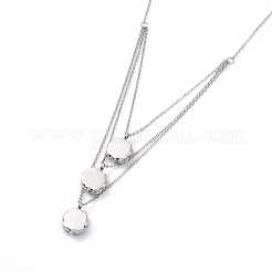 Ensembles de colliers et boucles d'oreilles en acier inoxydable 304&nbsp;SJEW-O099-M