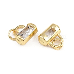 Breloques en laiton zircon cubique transparent&nbsp;KK-A269-37G