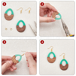DIY baumeln Ohrring machen Kits&nbsp;DIY-OC0002-53
