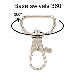 Anneaux pivotants en alliage de zinc fermoirs à pince de homard&nbsp;X-E341-8