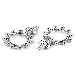 Colgantes de la aleación de estilo tibetano&nbsp;TIBEP-4331-AS-RS