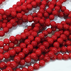 Teints Mashan jade brins de pierres précieuses perles naturelles&nbsp;X1-G-R272-8mm-01