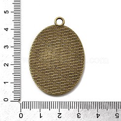 Impostazioni di  cabochon  ciondoli in lega zinco stile tibetano&nbsp;X-TIBEP-M004-01AB-NR