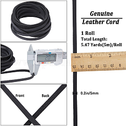 Flaches Schmuckband aus Rindsleder&nbsp;LC-GF0001-10A-04