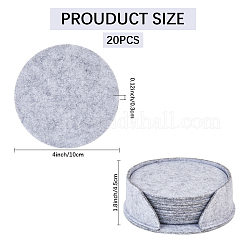 Posavasos de fieltro&nbsp;AJEW-WH20010-61D
