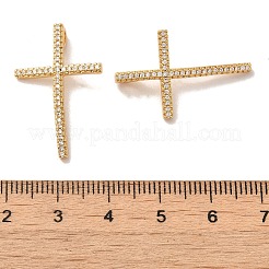 Ottone micro spianare pendenti zirconi&nbsp;LS-ZIRC-G146-19G-RS