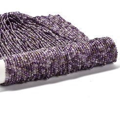 Natürlichen Amethyst Perlen Stränge&nbsp;G-RM2025-29-3mm