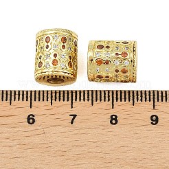 Zirconia cúbica de latón micro pavé abalorios europeas&nbsp;KK-D109-09B-G