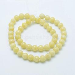 Natur Mashan Jade runde Perlen Stränge&nbsp;G-D263-6mm-XS06