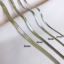 Colliers à chaîne serpent en acier inoxydable 304 pour femmes&nbsp;WG80FEF-24